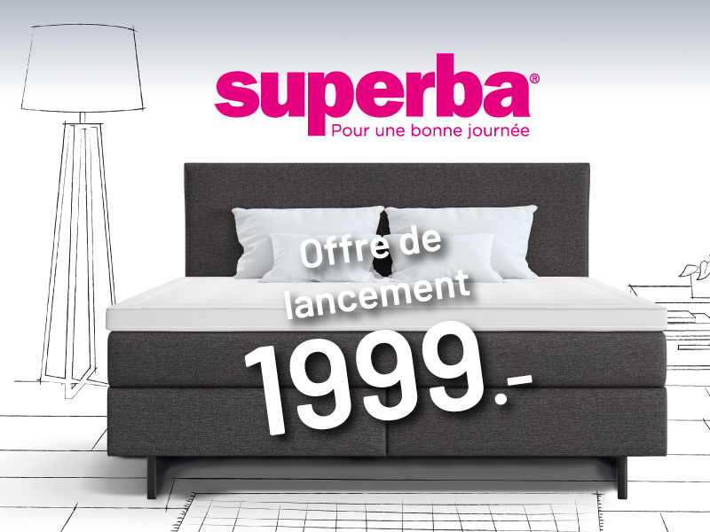 Nouveau : Boxspring complet Superba