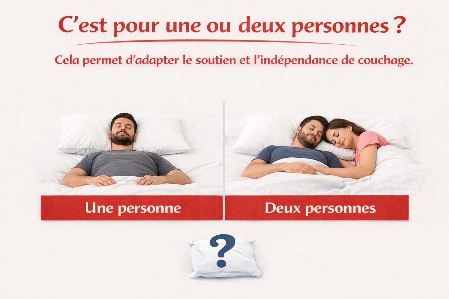 Dormir seul ou à deux